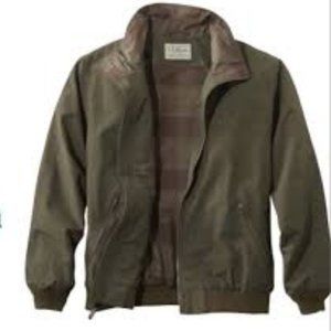L.L. Bean Men's Warm-Up Jacket, Flannel-Lined  Jacket